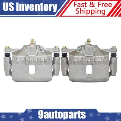 Par de pinzas de freno de disco delanteras con soporte para Honda Civic 1996-2011 Foto 1 de 4