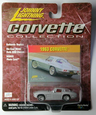 CORVETTE 1963 '63 PLATA Y CROMO MAGS 1/64 JOHNNY LIGHTNING CORVETTE COLECCIÓN Foto 1 de 4