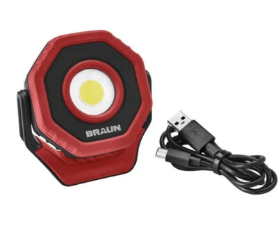 Braun Pocket Floodlight Rechargeable 750 Lumens Magnetic Led Light VERY BRIGHT!! - Image 1 of 4