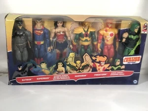 Paquete de 6"" Figura de Acción de la Liga de la Justicia Superman Batman Tormenta de Fuego Guerra Mundial Flecha Verde - Imagen 1 de 18