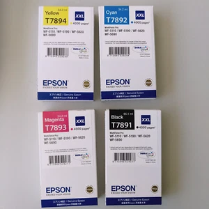 SET INCHIOSTRI ORIGINALI EPSON C13T789140 C13T789240 C13T789340 C13T789440 XXL - Foto 1 di 1