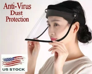 Stylish Anti-Spitting Dust-Proof Transparent Face Eye Protection Shield Unisex - Picture 1 of 8
