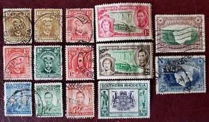 Lotto francobolli inglesi Sudafrica, Rhodesia settentrionale e meridionale #93k - Foto 1 di 1