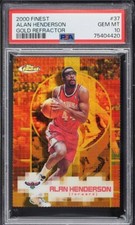 2000 FINEST GOLD REFRACTOR ALAN HENDERSON /100 #37 PSA 10 GEM MINT - POP 1