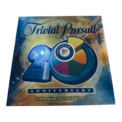 NEW Trivial Pursuit 20th Anniversary Edition Board Game SEALED Parker Hasbro  - Image 1 of 4