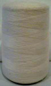 100% Spun Polyester Sewing Serger Off White Thread Size 40/2 12,000 Yards