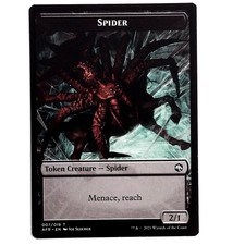 Spider - M/NM Toke Creature Spider MTG AFR Adventures In The Forgotten Realms
