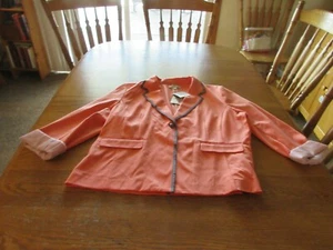 ELLEN TRACY COMPANY WOMEN'S PEACH BLAZER SIZE XXL NEW WITH TAGS - Picture 1 of 8