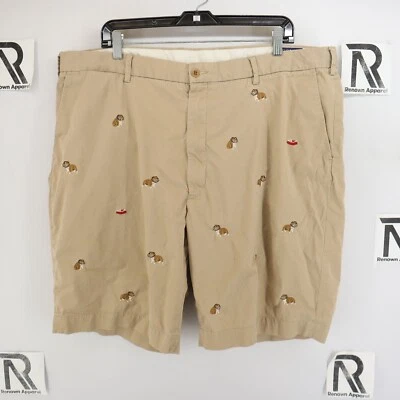 Pantalones Cortos de Golf Chinos Polo Ralph Lauren Para Hombre Talla 42 X 9" Estampado Bulldog Bordados Foto 1 de 4
