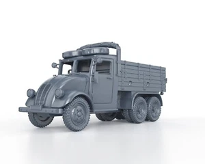 WWII - CZECH TATRA 82 hollow 3D resin printed model 1/48 1/56 1/72 1/87 1/100 - Foto 1 di 5