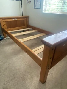 wooden bunk beds twin over twin - Picture 1 of 2
