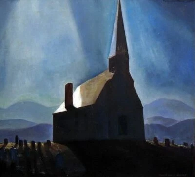 Transcending Death Rockwell Kent Art Print – Symbolist American Modernism - Image 1 of 2