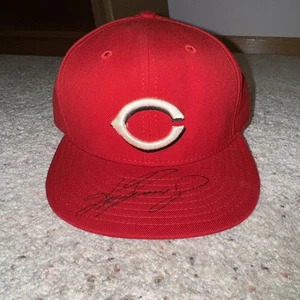 KEN GRIFFEY JR AUTOGRAPHED CINCINNATI REDS HAT AUTHENTICATED - Picture 1 of 2