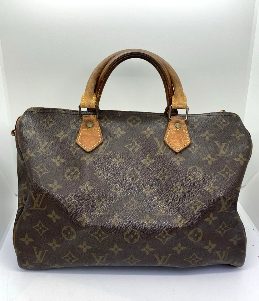 used LOUIS VUITTON  Speedy 30 M41526 Monogram Boston Bag PVC Brown 27515 - Image 1 of 4