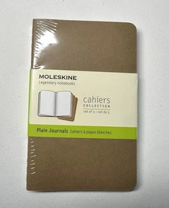 Moleskine Legendary Notebooks Plain Journals Cahier Collection Set Of 3 - Picture 1 of 3