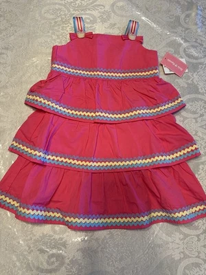 Nuevo con etiquetas Vestido con Volantes en Niveles 3T Gymboree HELLO CUPCAKE Arco Iris Ric Rac para Niñas Pequeñas Foto 1 de 4
