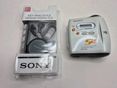 Walkman de grabación deportiva Sony MZ-S1 Net MD de colección funcionando + auriculares Foto 1 de 4