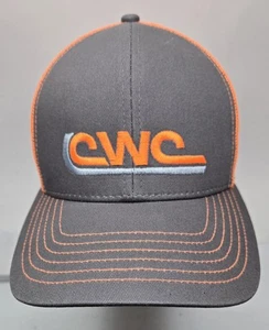 New w/o Tags CWC Outdoor MBW-600 Cotton Snapback Trucker Hat Orange Gray Mesh - Picture 1 of 13