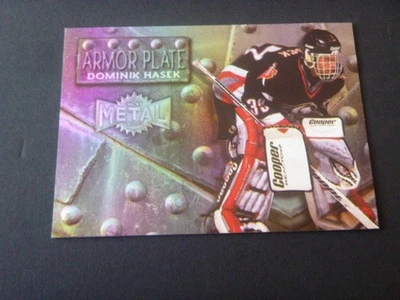 1996-97 Fleer Metal Universe Armor Plate #4 Dominik Hasek Super Power NM/M - Image 1 of 2