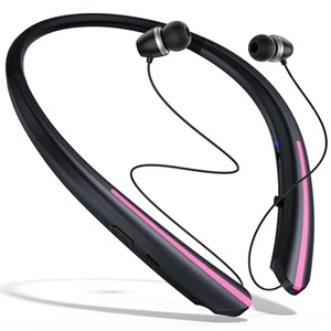 Neckband Bluetooth Headphones, Retractable Headset Wireless Earbuds with Mic,... - Bild 1 von 7