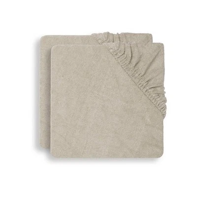 Jollein Wickelauflagenbezug Frottee 75x85 cm Nougat Doppelpack NEU