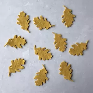 Kleine Filzeichenblätter, gestanzte Eichenblätter, Filzherbstblätter - Bild 1 von 7