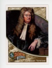 2009 Upper Deck Heroes SIR ISAAC NEWTON Rare HISTORICAL HEROES TRADING CARD #348