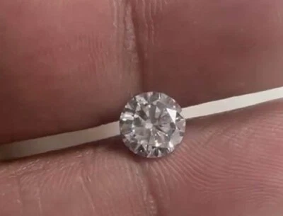 1.5 Carat CVD Diamond, H Color, 7mm Round Cut Loose Diamond for Solitaire - Image 1 of 2