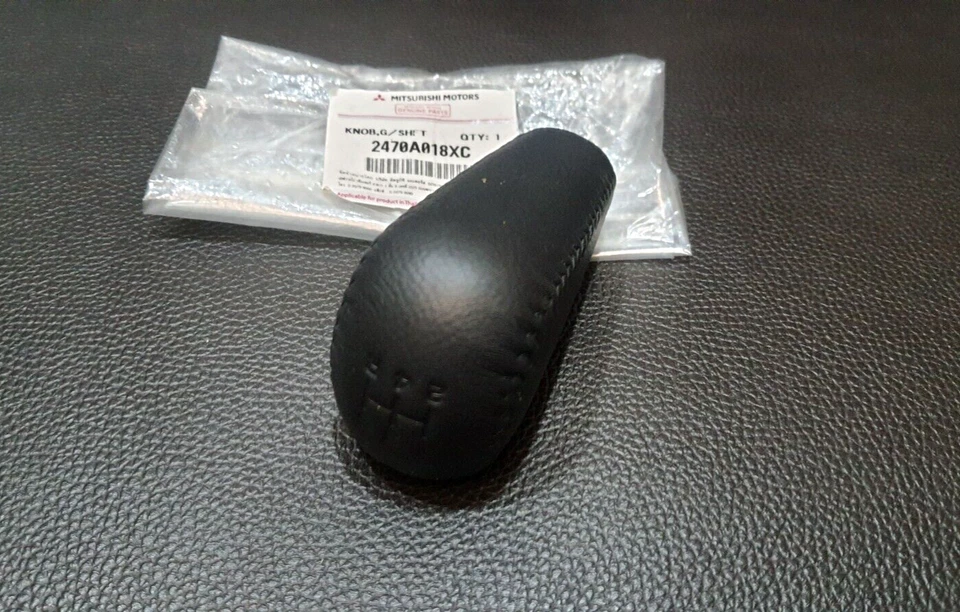 POMO DE CAMBIO ORIGINAL 5 VELOCIDADES M/T CUERO PARA MITSUBISHI TRITON L200 MN ML 2005-14 Foto 1 de 4