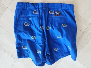 UF Florida Gators Embroidered Blue Cargo Shorts Size 36 - Picture 1 of 4