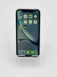 Apple iPhone XR 64gb Black AT&T Cracked Back Functional Working - Picture 1 of 10