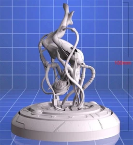 100 mm figura de resina modelo fantasía mecánica guerrera sin montar sin pintar - Imagen 1 de 2