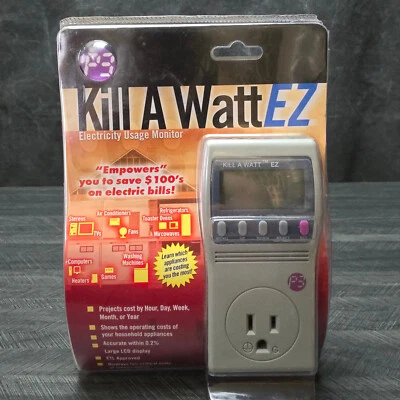 P3 International Kill A Watt EZ Electricity Usage Monitor Model P4460 NEW SEALED - Image 1 of 4
