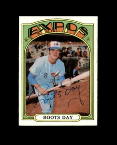 Boots Day Hand Signed 1972 Topps Montreal Expos Autograph - Picture 1 of 2
