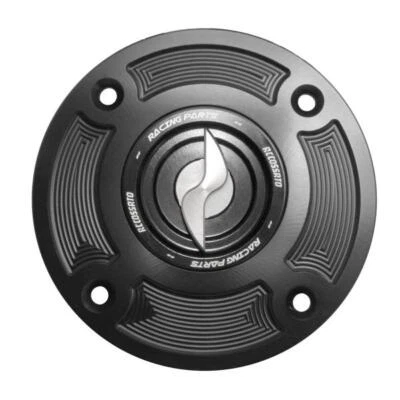 Accossato silver aluminum fuel tank cap quick release Suzuki GSXR1000 2001-2002 - Imagem 1 de 4