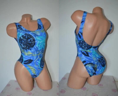 *NEU* Mega NOS Vintage Body Badeanzug von GRIGO blau Softstretch, Gr. S 36 38 - Bild 1 von 3