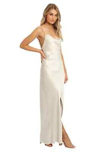 CAMILLA AND MARC Bowery Slip Cowl Formal Dress Size 12 AU RRP 599 WITH DEFECTS - Picture 1 of 7