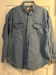 Camicia da lavoro uomo vintage RedHead denim manica lunga piumino cotone XXL - Foto 1 di 5