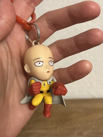 ONE PUNCH MAN SAITAMA 2” ACTION FIGURE BACK PACK HANGER KEYCHAIN TOY (PRE-OWNED) Cover