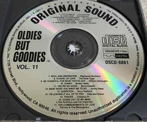 Oldies But Goodies Vol. 11 Various Artists (CD, 1987) OSCD-8861 - DISC ONLY - Imagen 1 de 1