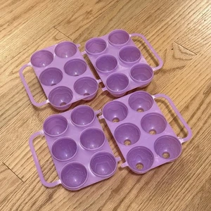 Jell-O Jiggler Purple Etched/ Embossed Easter Egg Molds - Set Of 2! Please Read - Picture 1 of 3