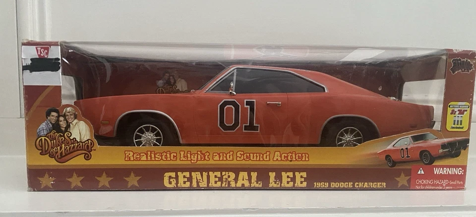 1: 18 比例压铸 Dukes of Hazzard General Lee 1969 道奇 Charger 全新带盒 全新 — 第 1/4 张图片