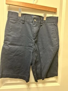 Boys Navy Polo Chino Shorts Size 14 - Picture 1 of 2