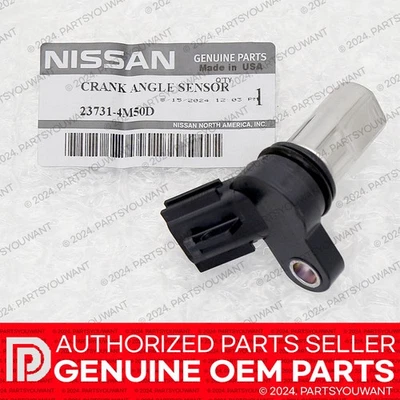 Sensor de posição de eixo de comando genuíno Nissan Armada Titan Sentra NV FABRICANTE DE EQUIPAMENTO ORIGINAL 23731-4M50D - Imagem 1 de 4