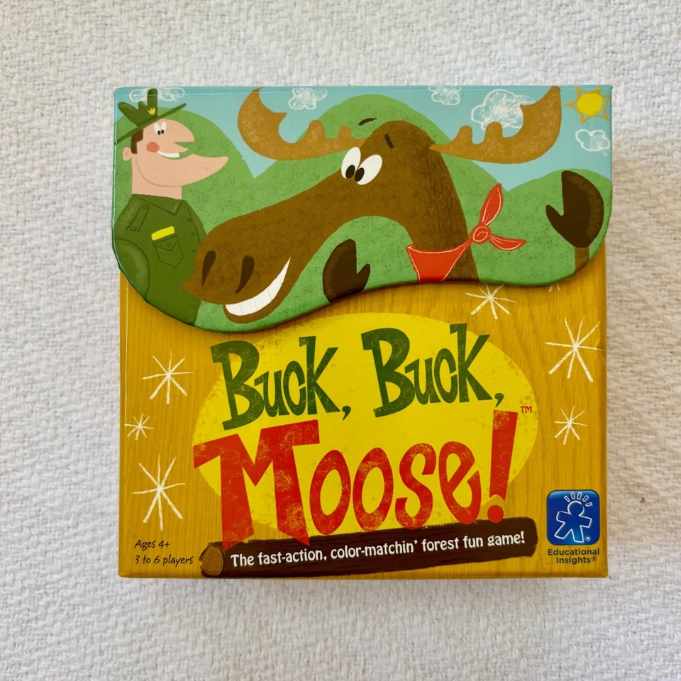 Buck Buck Moose. Juego de cartas a juego de colores para niños. Acción rápida. Slap the Stack. Foto 1 de 4