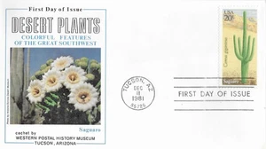 1981 FDC, #1945, 20c Desert Plants, Western Postal History Museum - Picture 1 of 1
