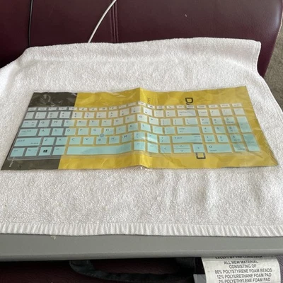 Película protectora para teclado de gel de sílice DAMMOMKO Ombre verde azulado con teclado - A0009 nuevo Foto 1 de 4