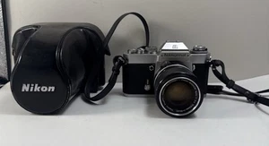 Nikon Nikkormat EL film camera with 43-86mm 3.5 Nikkor Zoom lens With Case/strap - Picture 1 of 12