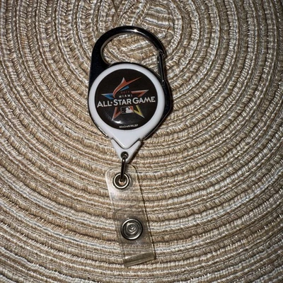 2017 MLB Miami All Star Game Wincraft ID Badge Holder Clip Keychain - Image 1 of 2