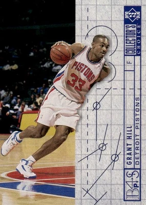 1994-95 Collector's Choice German Grant Hill #379 Detroit Pistons 25C - Image 1 of 2
